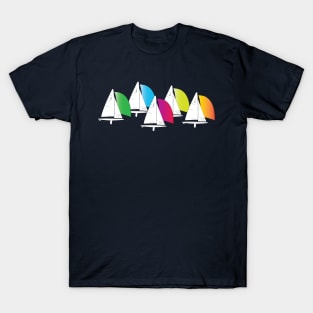 I-20 Scow Sailboats Racing T-Shirt